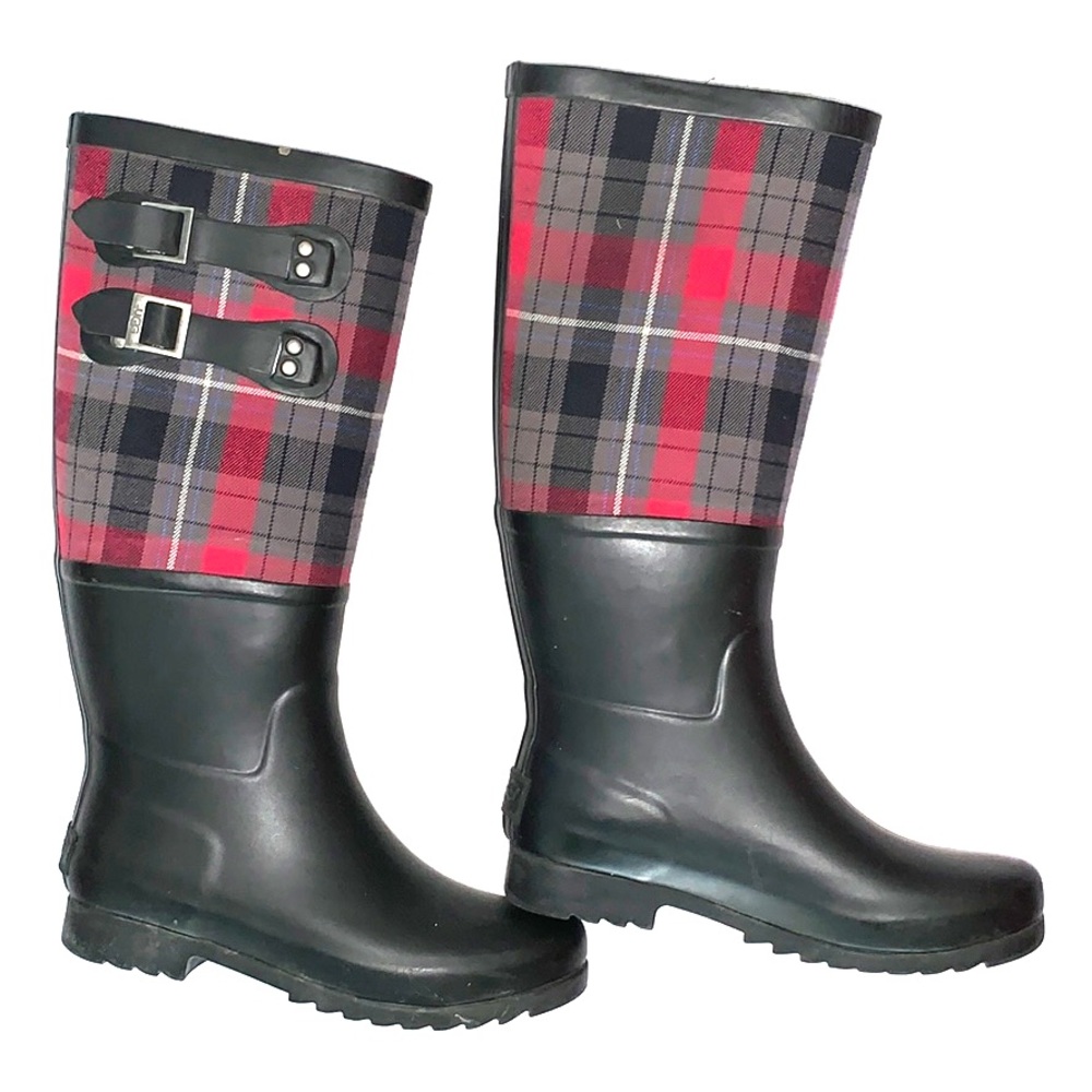 UGG Plaid Rain Boots Size 7